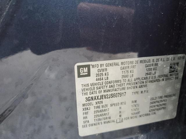 Photo 14 from auction – 2018 CHEVROLET EQUINOX LT with VIN 3GNAXJEV2JS607917