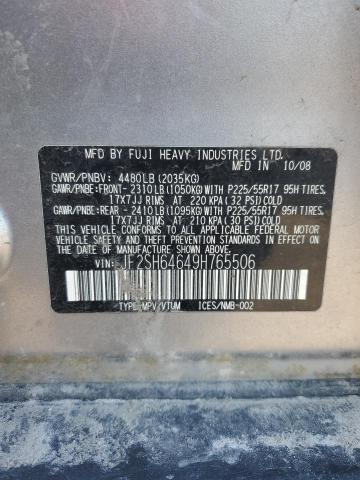 Photo 14 from auction – 2009 SUBARU FORESTER 2 with VIN JF2SH64649H765506