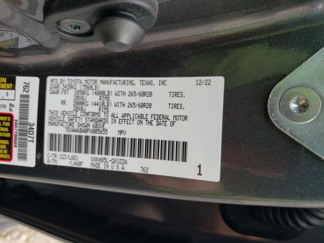 Photo 14 from auction – 2023 TOYOTA SEQUOIA SR with VIN 7SVAAABA0PX005655