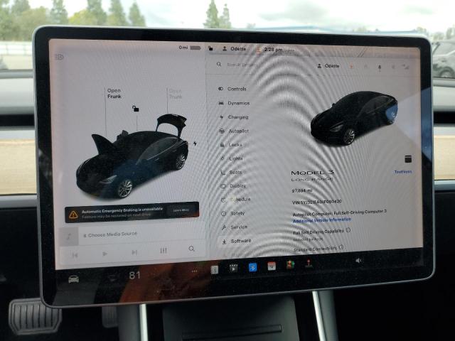 Photo 9 from auction – 2018 TESLA MODEL 3 with VIN 5YJ3E1EA0JF060420