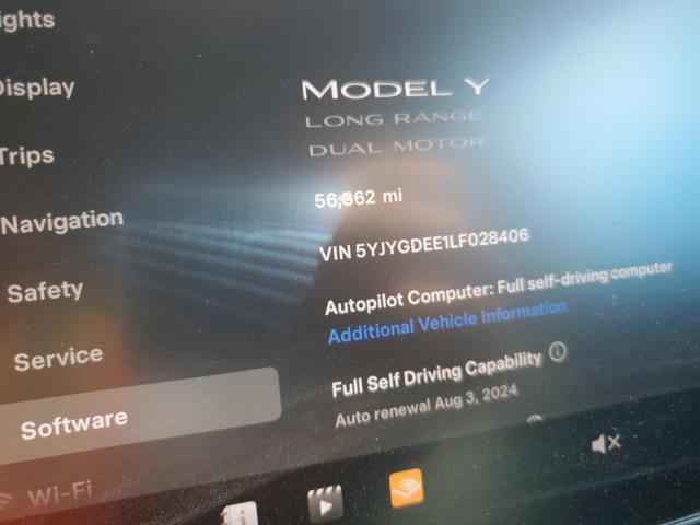 Zdjęcie 9 z aukcji – 2020 TESLA MODEL Y z VIN 5YJYGDEE1LF028406
