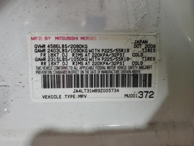 Photo 14 from auction – 2009 MITSUBISHI OUTLANDER with VIN JA4LT31W89Z005734