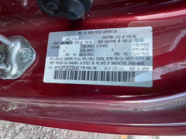 Photo 10 from auction – 2014 MAZDA MX-5 MIATA with VIN JM1NC2PF2E0235042