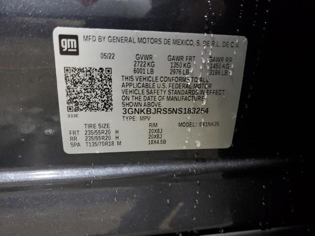 Photo 14 from auction – 2022 CHEVROLET BLAZER 3LT with VIN 3GNKBJRS5NS183254