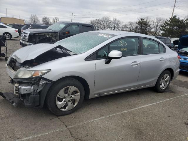 HONDA CIVIC LX 2013 with VIN 19XFB2F57DE075018 - Photo from auction