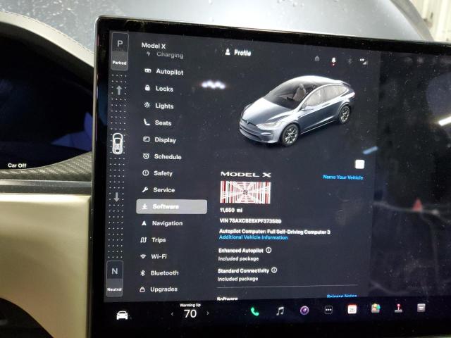 Photo 9 from auction – 2023 TESLA MODEL X with VIN 7SAXCBE6XPF373589