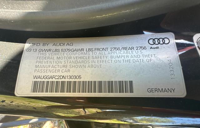 Photo 10 from auction – 2013 AUDI A6 PREMIUM with VIN WAUGGAFC2DN130305