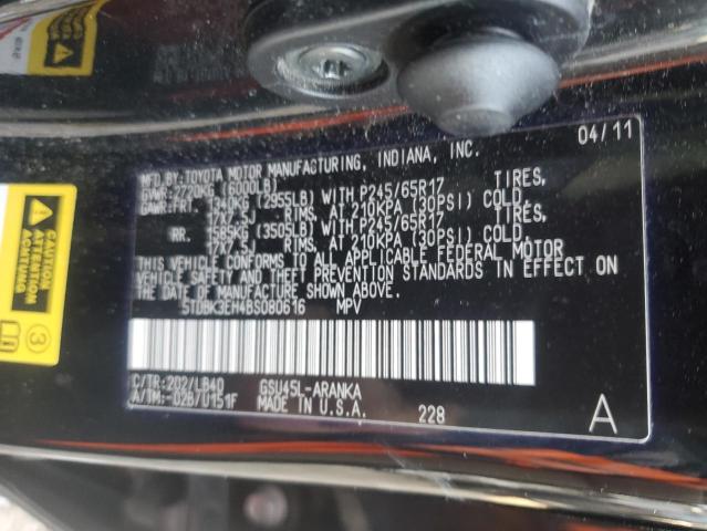 Photo 14 from auction – 2011 TOYOTA HIGHLANDER with VIN 5TDBK3EH4BS080616