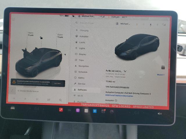 Photo 9 from auction – 2023 TESLA MODEL Y with VIN 7SAYGAEE1PF698125