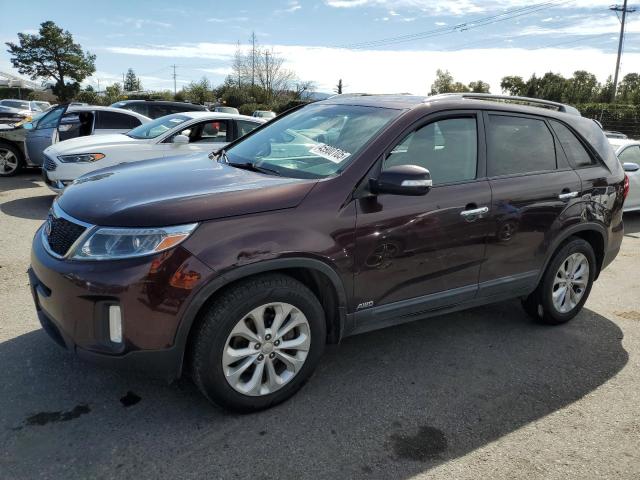 KIA SORENTO EX 2014 with VIN 5XYKUDA72EG466725 - Photo from auction