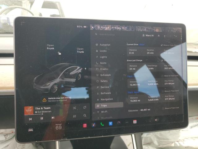 Photo 9 from auction – 2019 TESLA MODEL 3 with VIN 5YJ3E1EB4KF186970