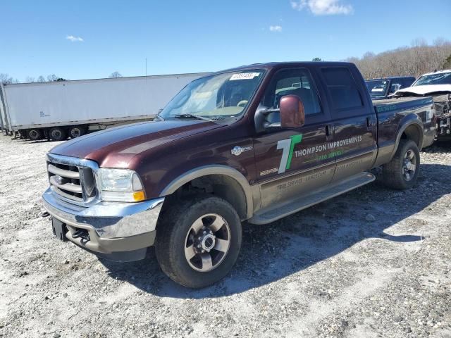 FORD F250 SUPER 2004 with VIN 1FTNW21P44ED49019 - Photo from auction