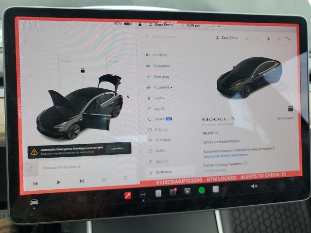 Photo 9 from auction – 2018 TESLA MODEL 3 with VIN 5YJ3E1EA6JF123200