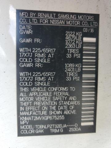 Photo 14 from auction – 2016 NISSAN ROGUE S with VIN KNMAT2MVXGP675255