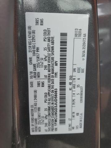 Photo 14 from auction – 2018 FORD ESCAPE SE with VIN 1FMCU9GD3JUD58083