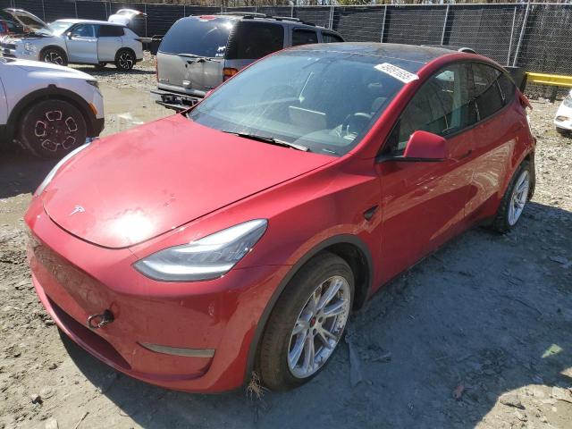 TESLA MODEL Y 2021 with VIN 5YJYGAEE4MF260627 - Photo from auction