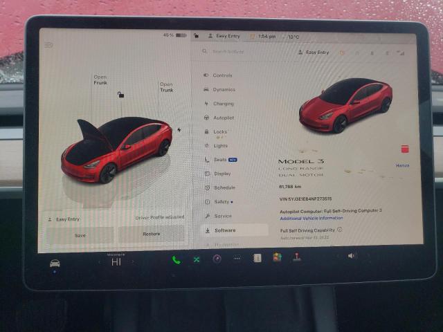 Photo 9 from auction – 2022 TESLA MODEL 3 with VIN 5YJ3E1EB4NF273515