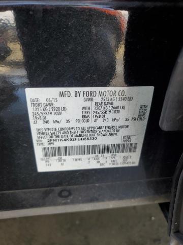 Снимка 14 от търг – 2015 FORD EDGE TITAN с VIN 2FMTK4K92FBB56330