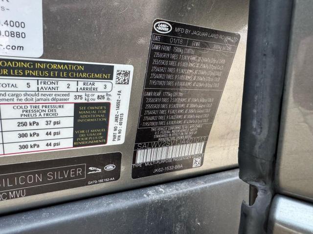 Photo 10 from auction – 2018 LAND ROVER RANGE ROVE with VIN SALWV2SV1JA401013