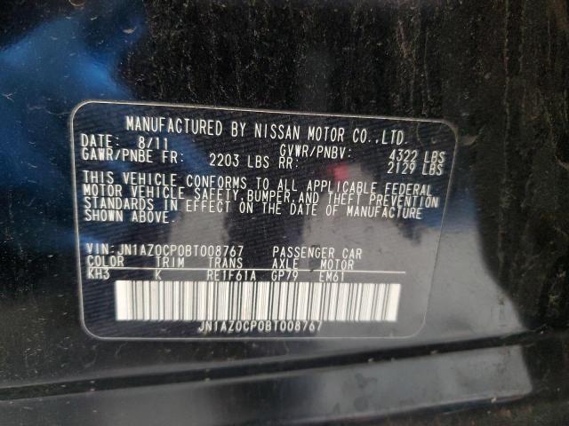 Photo 14 from auction – 2011 NISSAN LEAF SV with VIN JN1AZ0CP0BT008767