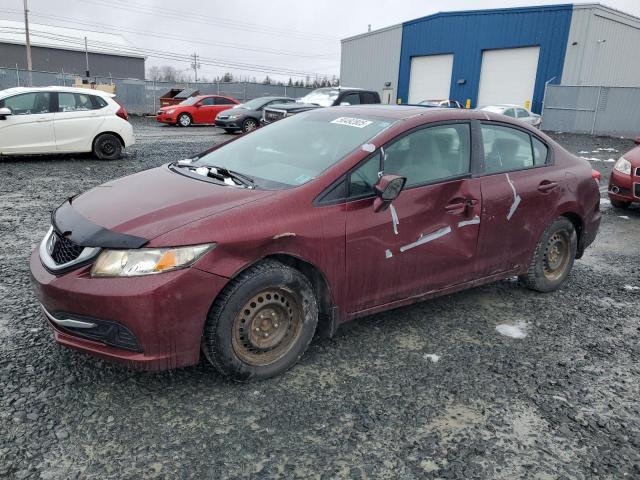 HONDA CIVIC LX 2013 with VIN 2HGFB2F58DH030370 - Photo from auction