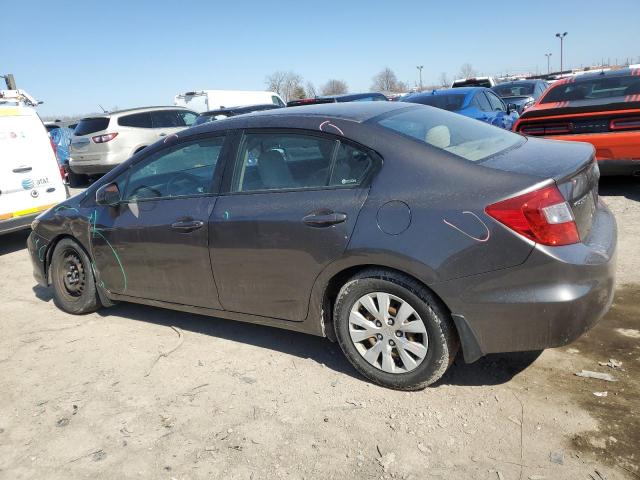 Photo 2 from auction – 2012 HONDA CIVIC LX with VIN 19XFB2F59CE105277