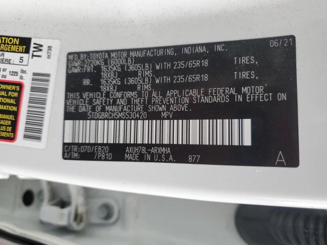 Photo 14 from auction – 2021 TOYOTA HIGHLANDER with VIN 5TDGBRCH5MS530420