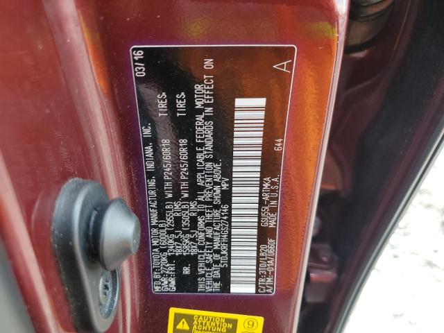 Photo 14 from auction – 2016 TOYOTA HIGHLANDER with VIN 5TDJKRFH4GS274146