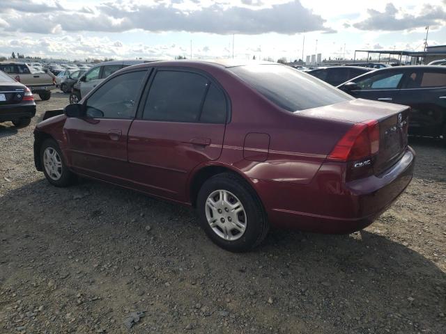 Photo 2 from auction – 2002 HONDA CIVIC LX with VIN 2HGES16522H606649