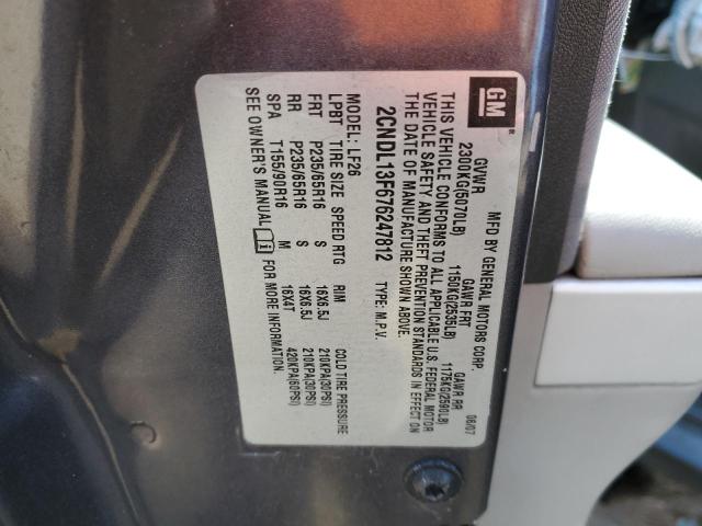 Photo 14 from auction – 2007 CHEVROLET EQUINOX LS with VIN 2CNDL13F676247812