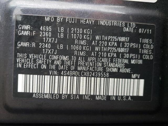 Photo 14 from auction – 2011 SUBARU OUTBACK 3. with VIN 4S4BRDLCXB2439558