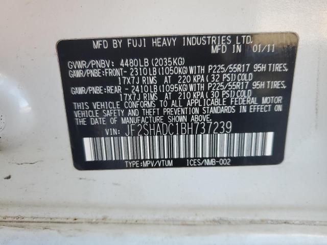 Photo 14 from auction – 2011 SUBARU FORESTER 2 with VIN JF2SHADC1BH737239