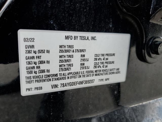 Photo 14 from auction – 2022 TESLA MODEL Y with VIN 7SAYGDEF4NF389207
