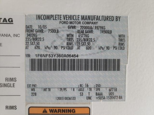 Photo 10 from auction – 2006 FORD F550 SUPER with VIN 1F6NF53Y360A06454
