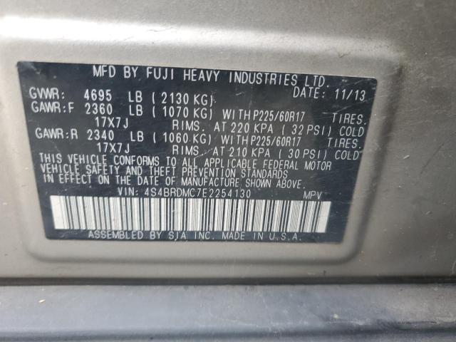 Снимка 14 от търг – 2014 SUBARU OUTBACK 3. с VIN 4S4BRDMC7E2254130