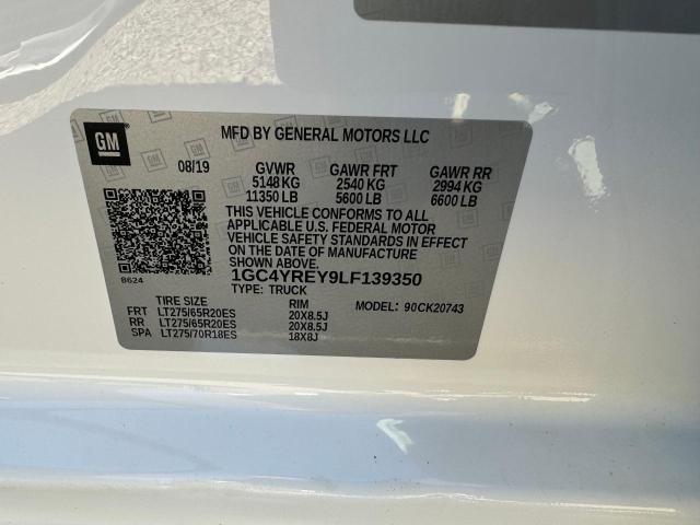 Photo 10 from auction – 2020 CHEVROLET SILVERADO with VIN 1GC4YREY9LF139350