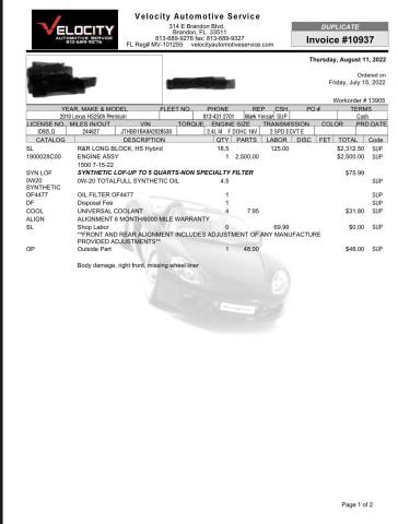 Photo 9 from auction – 2010 LEXUS HS 250H with VIN JTHBB1BA9A2028530