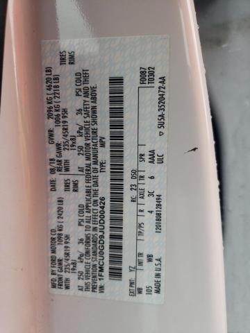 Photo 14 from auction – 2018 FORD ESCAPE SE with VIN 1FMCU0GD9JUD00426