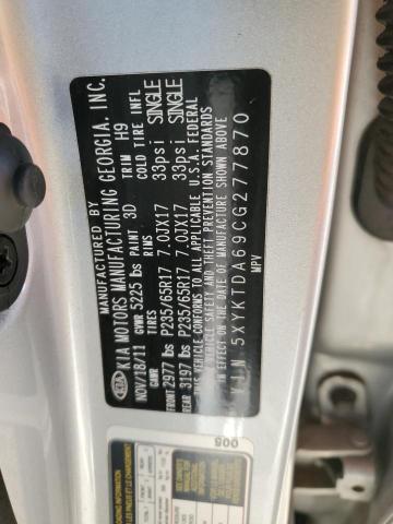 Photo 14 from auction – 2012 KIA SORENTO BA with VIN 5XYKTDA69CG277870