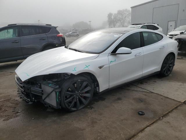 TESLA MODEL S 85 2015 with VIN 5YJSA1H27FFP67128 - Photo from auction