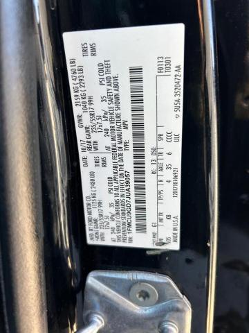 Photo 10 from auction – 2018 FORD ESCAPE SE with VIN 1FMCU9GD7JUA39057