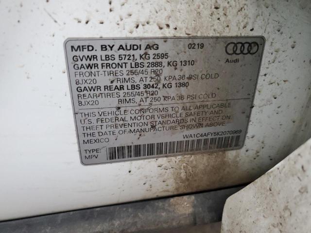 Photo 14 from auction – 2019 AUDI SQ5 PRESTI with VIN WA1C4AFY5K2070969