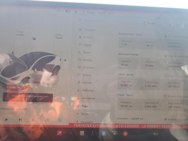 Photo 9 from auction – 2023 TESLA MODEL Y with VIN 7SAYGDEEXPF694690