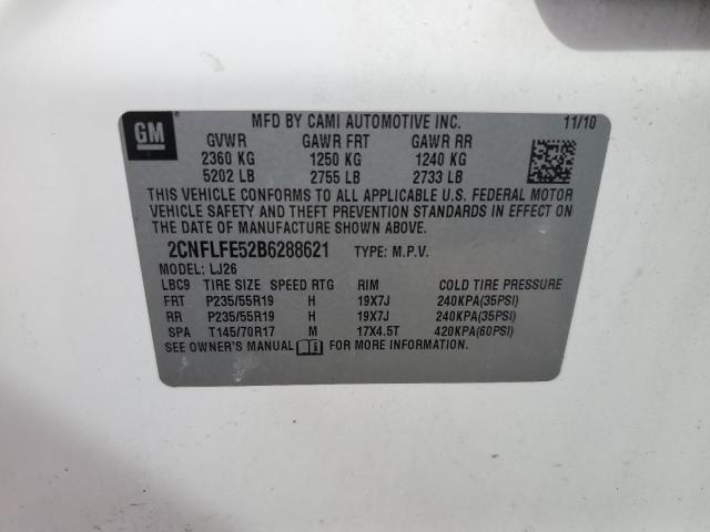 Снимка 14 от търг – 2011 CHEVROLET EQUINOX LT с VIN 2CNFLFE52B6288621