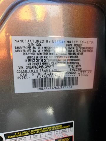 Photo 14 from auction – 2025 NISSAN KICKS SV with VIN 3N8AP6CA9SL359378