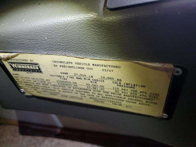 Photo 10 from auction – 2007 FREIGHTLINER CHASSIS X with VIN 4UZACJDT07CZ45492