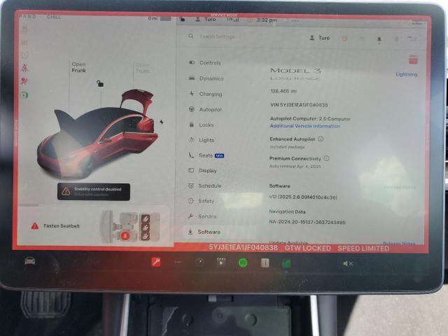 Photo 9 from auction – 2018 TESLA MODEL 3 with VIN 5YJ3E1EA1JF040838