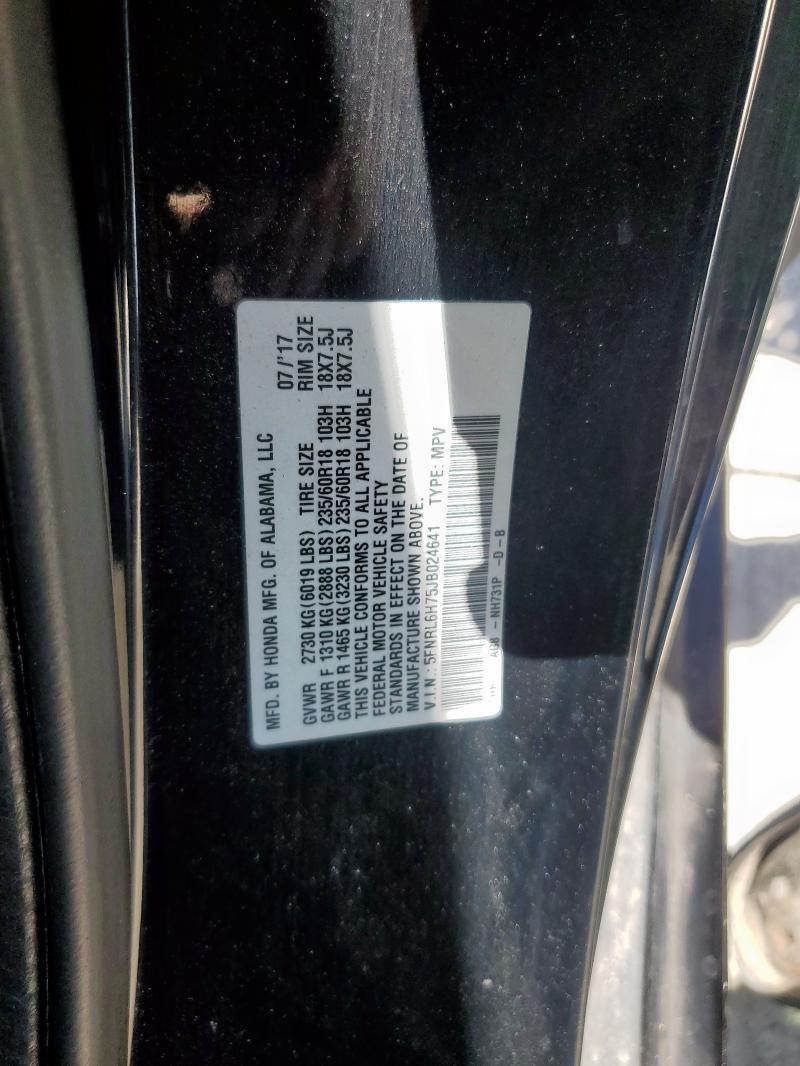 Photo 14 from auction – 2018 HONDA ODYSSEY EX with VIN 5FNRL6H75JB024641