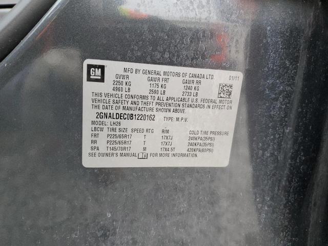 صورة رقم 14 من المزاد - 2011 CHEVROLET EQUINOX LT مع VIN 2GNALDEC0B1220162