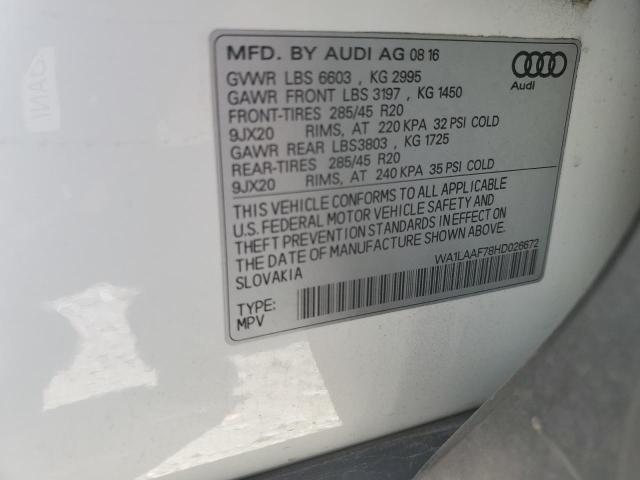 Photo 14 from auction – 2017 AUDI Q7 PREMIUM with VIN WA1LAAF78HD026672